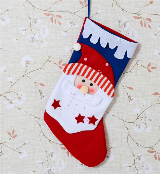 圣誕節裝飾品 大號圣誕襪 46cm圣誕雪人老人襪 高檔禮物袋送禮品