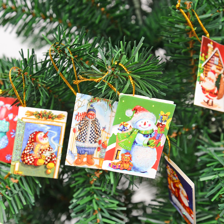 圣誕樹裝飾品 圣誕樹掛件 圣誕卡片 許愿卡 精美小卡片祝福卡