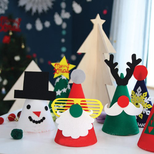 新年圣誕節帽 派對裝飾裝扮圣誕帽子 早教幼兒園 櫥窗布置 道具