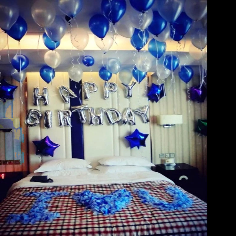 浪漫情侶男女朋友成人生日氣球套餐裝飾布置氣球求婚生日氣球布置